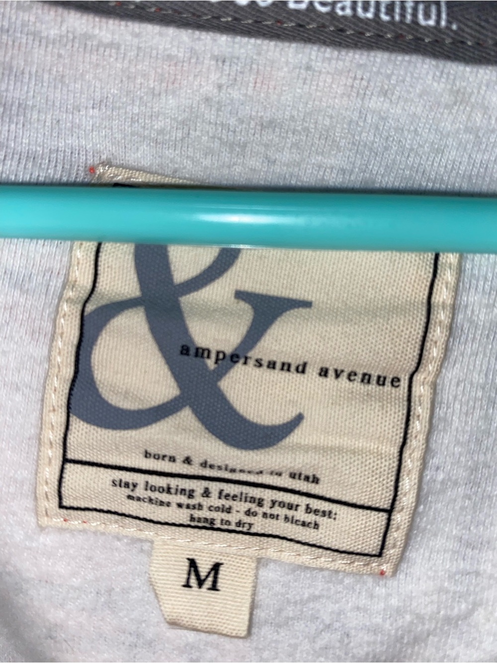 Ampersand Avenue - Half Zip Hooded Sweatshirt -Miss Understood   SZ M NEW - Picture 3 of 6
